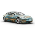 thumbnail image 6 of Rwraps Blue Wood Plank Distressed Denim Matte Vinyl Film Wrap 59in x 18ft Vinyl Vehicle Car Film, 6 of 9