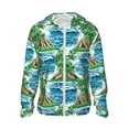 thumbnail image 2 of Lsque Hawaii Palms UPF 50+ Lightweight Sun Protection Men's Women's Long Sleeve Shirt, Hoodie Performance -Large, 2 of 9