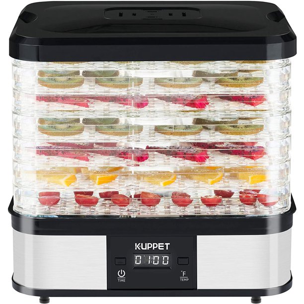 KUPPET Food Dehydrator, Digital Temperature Control, Electric Food Dehydrator for Fruit Meat