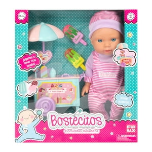 BOSTECITOS Muñeca Bebe De Juguete Bostecitos Con Cuna BOSTECITOS