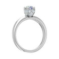 thumbnail image 2 of 1/2 Carat Prong Set Diamond Engagement Ring Band in 14K White Gold (Ring Size 8.75), 2 of 4