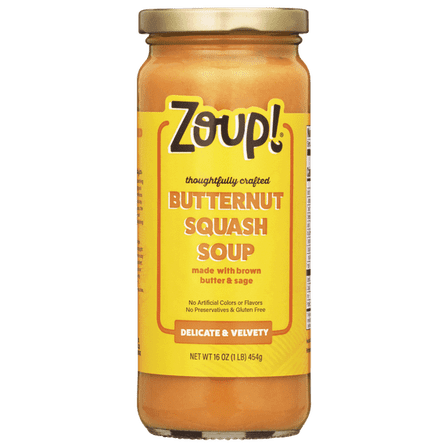 Zoup! Butternut Squash Soup, Shelf-Stable, 16 oz (Pack of 2)