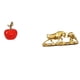 thumbnail image 1 of Estatua,Escultura de fruta artificial,estatua y artesanía,Estatua de escritorio,Figura decorativa de pelea de toros y osos,Colecciones de esculturas de toros,artesanía de resina,decoración, 1 of 8