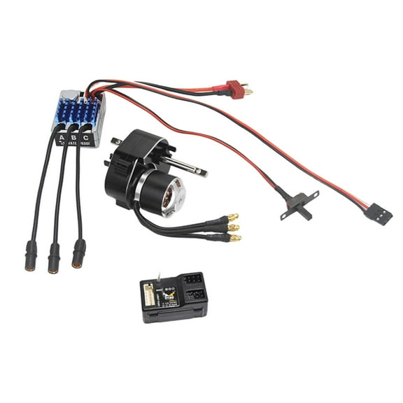 Motor Upgrade Kit Gearbox Conversion Electric Speed Controller with Metal Construction for MN99S MN78 Crawler