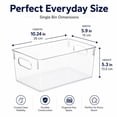 thumbnail image 3 of ZHOHO TANT Stackable Clear Plastic Storage Bins, Pantry & Fridge Organizers, Kitchen & Bathroom Storage Containers, 3 of 10
