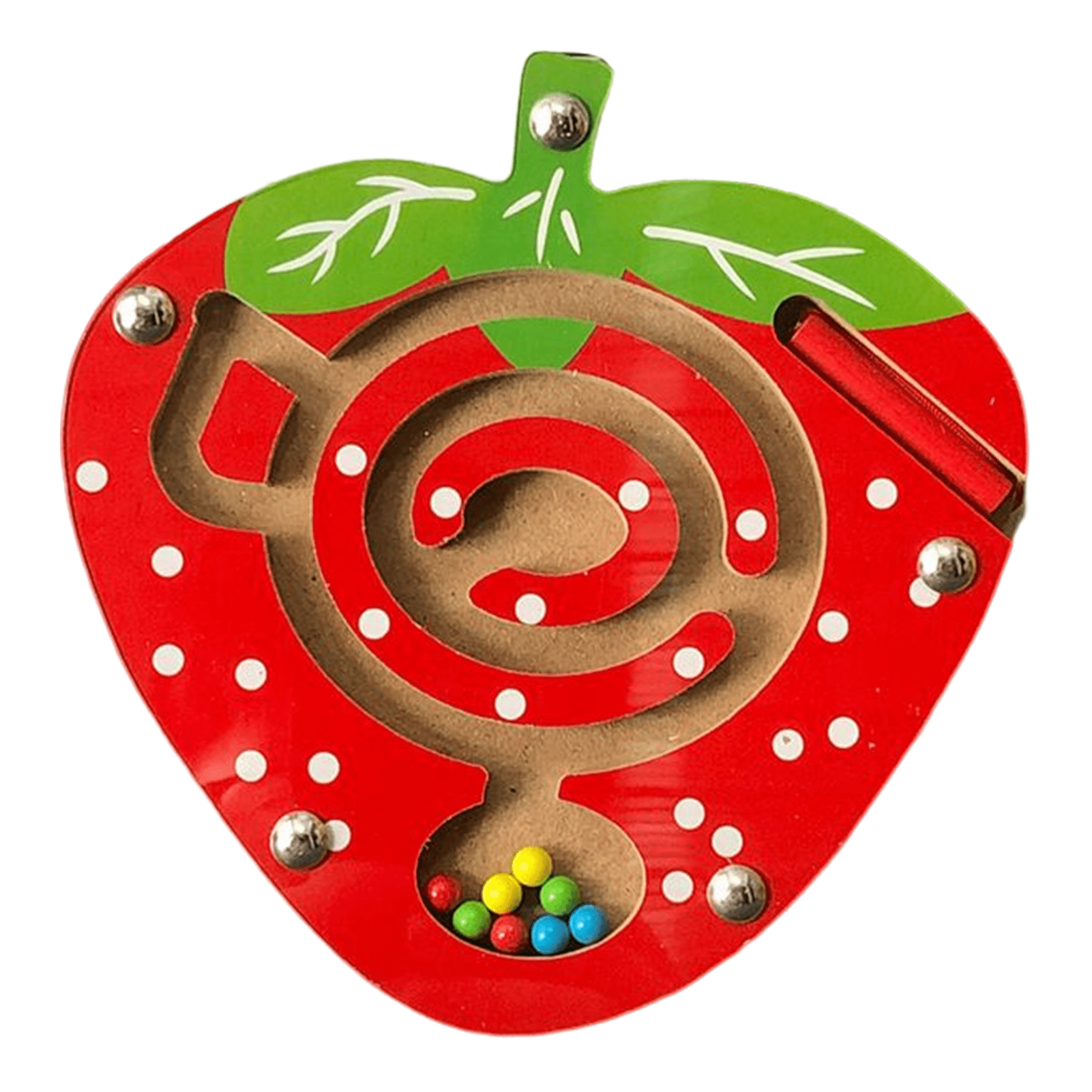 Wooden Maze Interactive Wood Bead Maze Toy Travel Toys to Develop