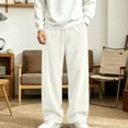 thumbnail image 5 of LEKWK Boys Corduroy Sweatpants Teen Baggy Drawstring Wide Leg Trousers with Pockets Elastic Waist Lounge Track Pants Fall Winter Workout Fashion Clothing 5-15Y, 5 of 9
