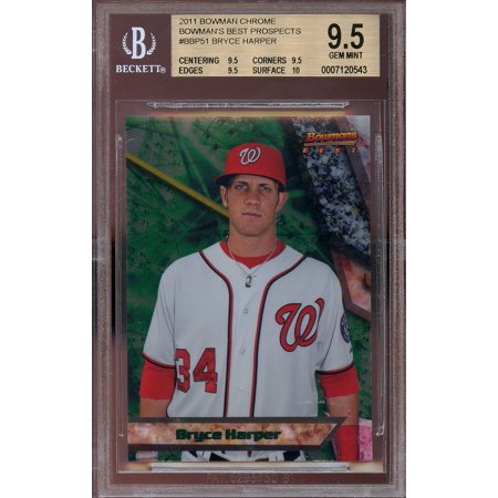 2011 bowman's best prospects #bbp51 BRYCE HARPER rookie BGS 9.5 (9.5 9.5 9.5