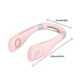 thumbnail image 4 of Ventilador de enfriamiento USB Ventilador colgante de cuello ajustable Enfriador de aire personal portátil recargable, Rosa Sweethay HA006284-03B, 4 of 6