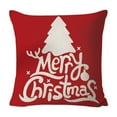 thumbnail image 7 of Dmlowu Christmas Pillow Covers 18x18, Red Merry Christmas Pillow Covers for Couch, Extra Soft Warm Throw Pillow Covers for Holiady Party Christmas Decorations, 7 of 7