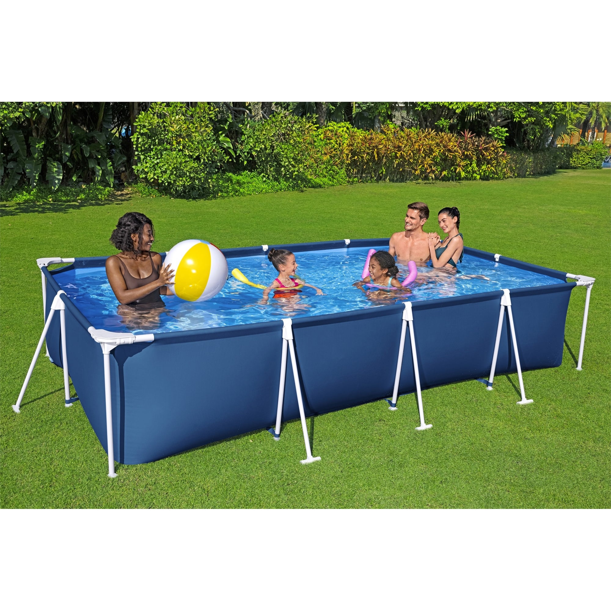 Open Box Bestway 13'x7'x32" Rectangular Above-Ground Pool (Pool Only)