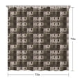 thumbnail image 5 of Multicolor Bigfoot and Camping Pattern Shower Curtain 72"x72" ,Bathroom Decorative Shower Curtains Set with 12 Hooks,Modern Waterproof Washable Shower Curtain, 5 of 6