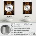 thumbnail image 4 of Designart "Fractal Tide in Gold and Black V" Geometric Mirror Wall Decor - Modern Gold Abstract Large Mirror Wall Decor For Bedroom - 32" x 24" Inch, 4 of 5