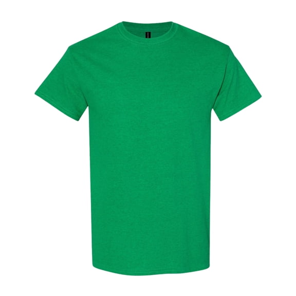 Gildan Unisex Heavy Short Sleeve T-Shirt 100% Cotton Classic Fit Plain Crew Neck Tee (Antique-Irish-Green, L)