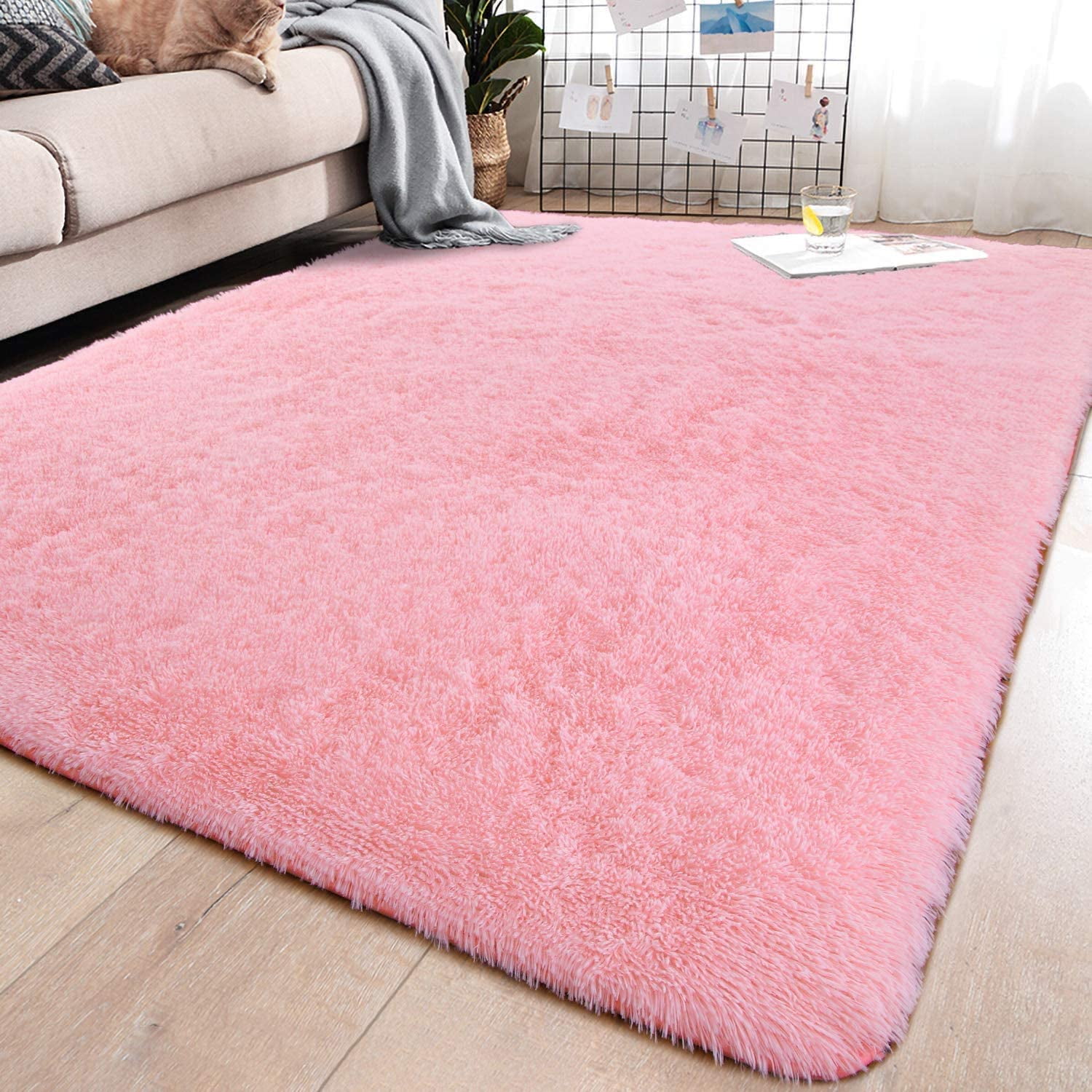 LOCHAS Ultra Soft Indoor Modern Area Rugs Fluffy Living Room Carpets