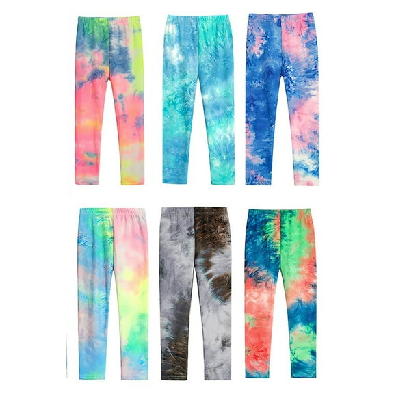 1-11T Girls Leggings Footless Soft Comfortable Pants Toddler/Kids/Little Girls/Big Girls Athletic Leggings