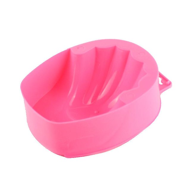 Nail Art Soaking Soak Bowl Manicure Bowl Diy Salon Nail Spa Baño Tratamiento Mano Resurrección Cuidado Lavado Manicura Spa Herramienta para Nail Art Care (2 piezas, rosa)