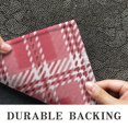 thumbnail image 6 of Red and White Checkered Pattern Washable Non Slip Indoor Door Mat, Decorative Entry Rug for Entrance, Bedroom, Kitchen, Bathroom, 16"x47", 6 of 6