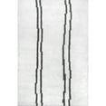 thumbnail image 2 of nuLOOM Isis Handmade Striped Modern Area Rug, 5' x 8', Ivory, 2 of 2