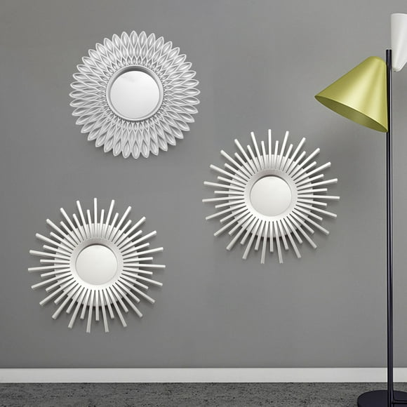 Silver Mirrors for Wall Pack of 3 - Wall Mirrors for Room Decor & Home Decor Mirrors for Wall Decor Decorative Mirrors