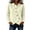 Beige, variant on Womens Cross Wrap Tunic Tops Waffle Knit Button Down Shirts Long Sleeve Collared Asymmetrical Crossover Blouse to Wear with Leggings Fall Fashion, Beige, M