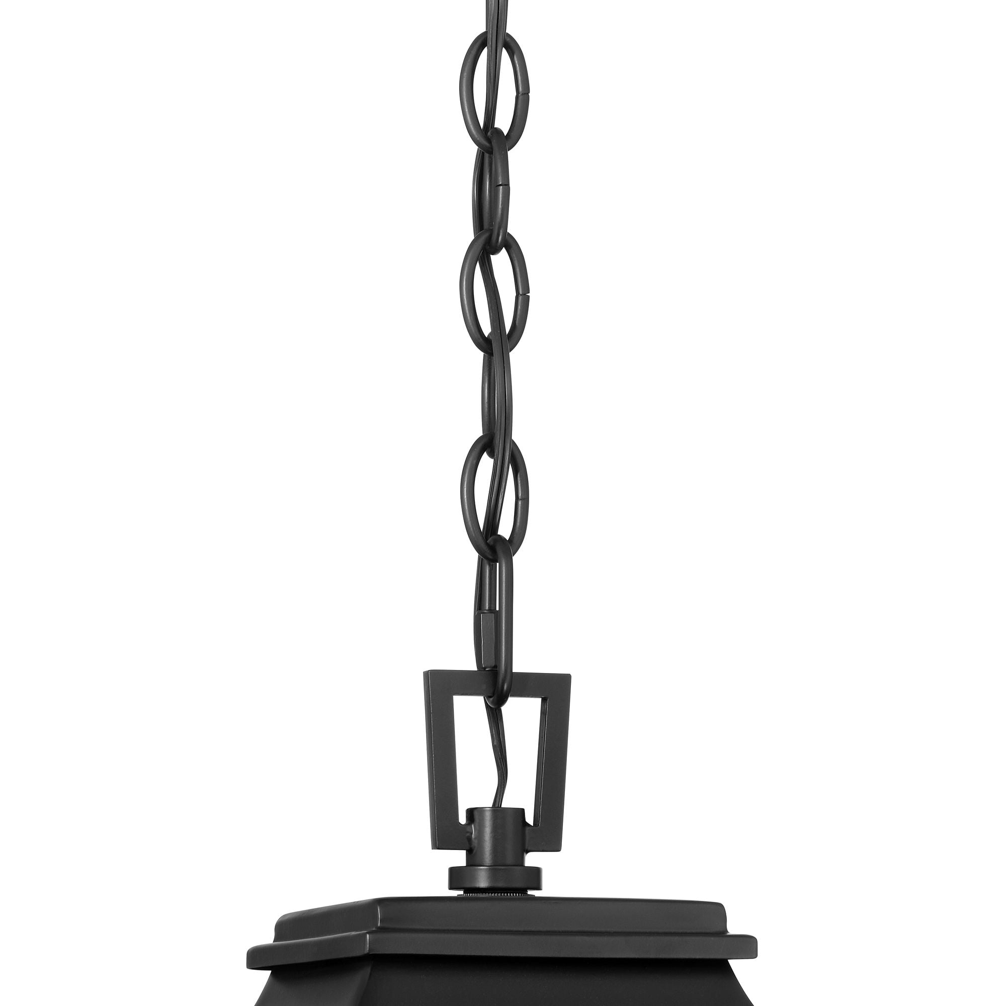 John Timberland Cecile 19 1/2" High Farmhouse Rustic Outdoor Pendant Light Fixture Ceiling Porch House Hanging Painted Black
