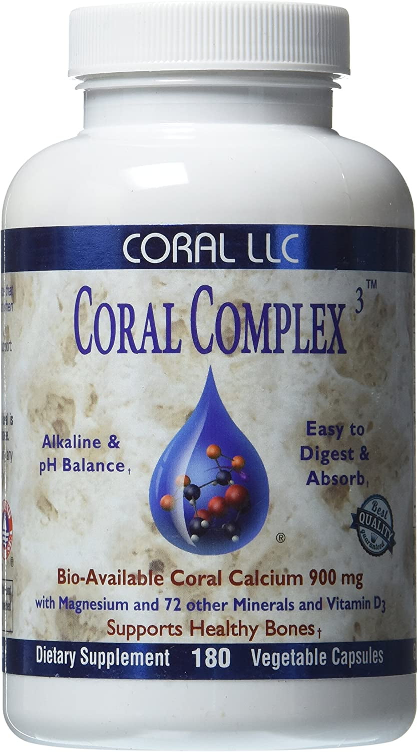 Coral Calcium Coral Complex 3 900 milligrams of BioAvailable Coral