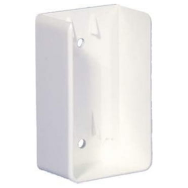 Vinyl Fence Rail Mount Bracket (Box of 10) (2"x3.5", White)