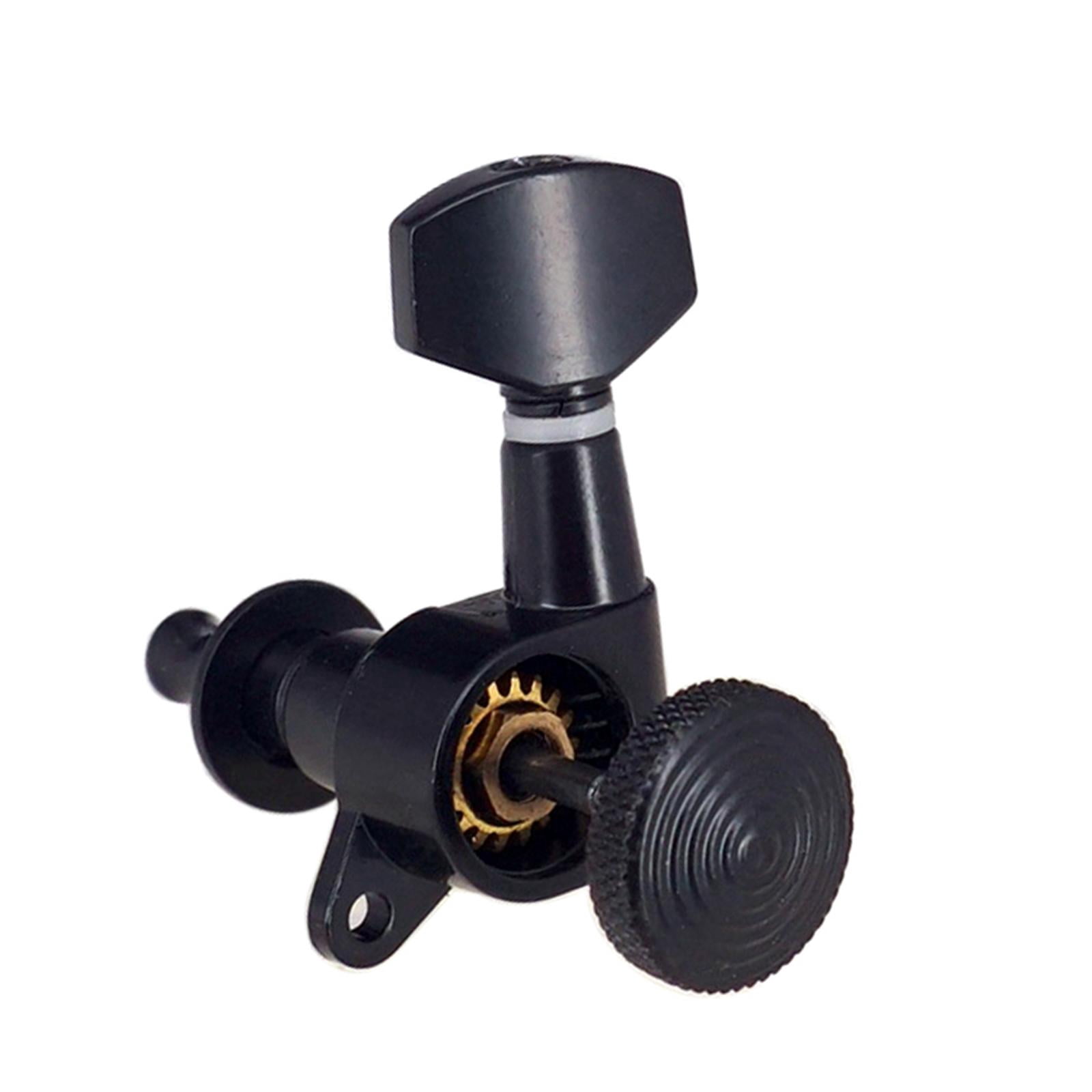 LeeQinersw Guitar String Locking Tuners Tuning Pegs Guitar Black 6R Machine Heads Acoustic Electric Guitar Parts Accessories