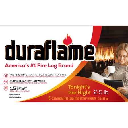 Duraflame® Fire Logs 6-2.5 lb. Packs - Walmart.com