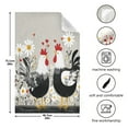 thumbnail image 3 of Multi-Purpose Kitchen Towels 28x18 Inch Dishcloths with Hanging Loop Decorative and Practical Towels for Kitchen, Dining Black and White Chick, 3 of 7