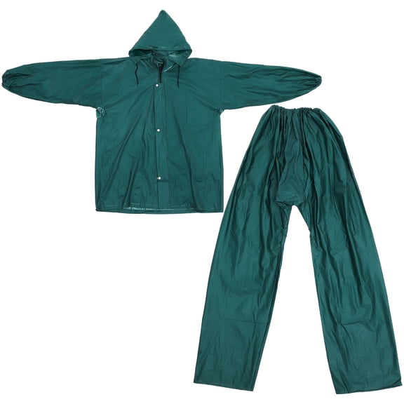 LABSERRON 1Set Rainwear for Men and Women Featuring Scratch Resistant PVC Material for Jungle Hunting
