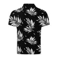 thumbnail image 5 of Gamivast Mens Golf Shirts Tropical Palm Leaf Print Athletic Shirts Quick Dry Turn Down Collar Short Sleeve Shirts Slim Fit Tennis Summer Casual, 5 of 5