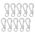 thumbnail image 4 of 10Pcs Outdoor Keychain Mini Elastic Hanging Buckles Zinc Alloy Key Hangers, 4 of 9