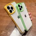 thumbnail image 4 of Compatible with iPhone Case,Cute Bumper Frame Drop Protection Not Yellowing Clear Soft Shockproof Cover Phone Case (White,iPhone 13), 4 of 8