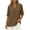 Brown Womens Tops, variant on Womens Summer Cotton Linen Tops Elbow Length Sleeve Tshirts for Women V Neck Casual Tees Top