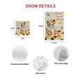thumbnail image 7 of Sunflowers Dog Kitchen Dish Towels for Drying Dishes Set of 4, Spring Watercolor Floral Stars on Linen Waffle Weave Microfiber Hand Tea Bathroom Towels Quick Dry & Absorbent Towel 12x12, 7 of 7