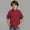 Red, variant on Abtuhar Kids Boys and Girls 3-14 Years Summer Tops Solid Pocket Short Sleeve Turndown Collar Soft Loose Casual Blouses Shirts
