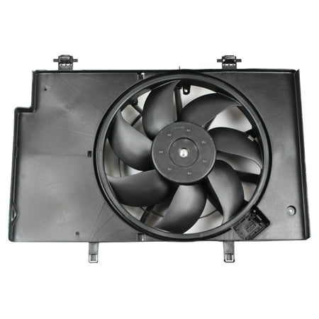 BOXI Engine Cooling Fan Assembly For Ford Fiesta 2011-2013 / Ford Fiesta 2014-2017 L4 1.6L with Air Conditioning (excluding Turbo Models)