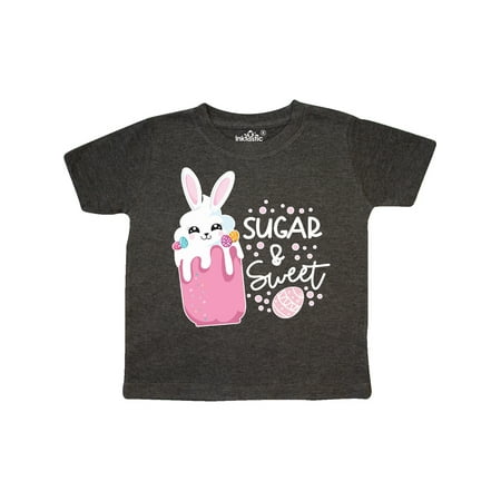 

Inktastic Easter Sugar and Sweet with Bunny in Milkshake Gift Toddler Boy or Toddler Girl T-Shirt