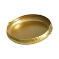 thumbnail image 6 of Fancyes Food Platter Fruit Tray Cosmetic Storage Tray Serving Dish Serving Tray Metal Fruit Plate for Cookie Desserts Nuts Restaurant gold 30cmx7.5cm, 6 of 8