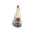 thumbnail image 3 of 00026-249 Men Stacy Adams High Top Boot Madison Biscuit Toe Brown Taupe Side Zip, 3 of 8