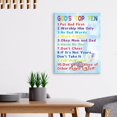 thumbnail image 3 of Bible Verses Wall Art for Kids,God''s Top Ten Scripture Wall Art Canvas,Christian Religious Wall Art Gifts for Kids,Ready to Hang For Kids Nursery/Classroom/Bedroom Wall Decor 12" x 15", 3 of 6