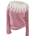 thumbnail image 4 of Gkeoshab Fall Sweaters for Women Round Neck Long Sleeve Shirts for Women Casual Fall Tops Lightweight Tunic Sweaters Fashion Clothes Loose Fit 2026 Pink L, 4 of 4
