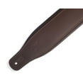 thumbnail image 2 of Levy's Classics Series Favorite Padded Leather Guitar Strap - Dark Brown, 2 of 3