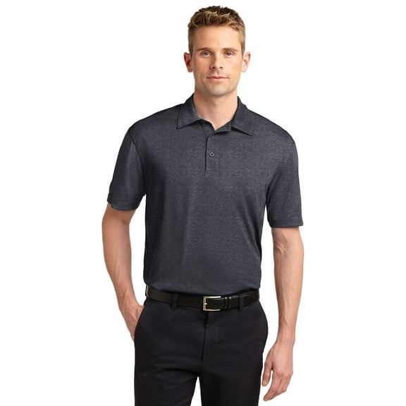 Sport-Tek Heather Contender Polo. St660, ST660, Graphite Heather, Large