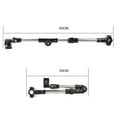thumbnail image 2 of SWETRACE ABS Plastic Umbrella Mount Black 1Set 23.6x2.8x2.0in, 2 of 8