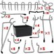 thumbnail image 2 of Pegboard hooks, wooden pegboard hook classification, corkboard basket set for tools, pegboard hook organization, 2 of 5