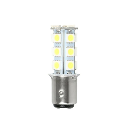- Super Bright White 1157 BAY15D Base Super Bright 18 SMD Lens LED Bulbs Brake Turn Signal Tail Backup Reverse Brake Light Lamp White 12V
