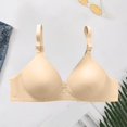 thumbnail image 2 of Uqiangy Lace Bralettes for Women Sports Bras Senior Bras for Women Front Closure Sport Bra Womens Plus Size Plus Size Bras for Women Wireless Beige M, 2 of 7